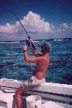 Shark fishing off the reef in Belize